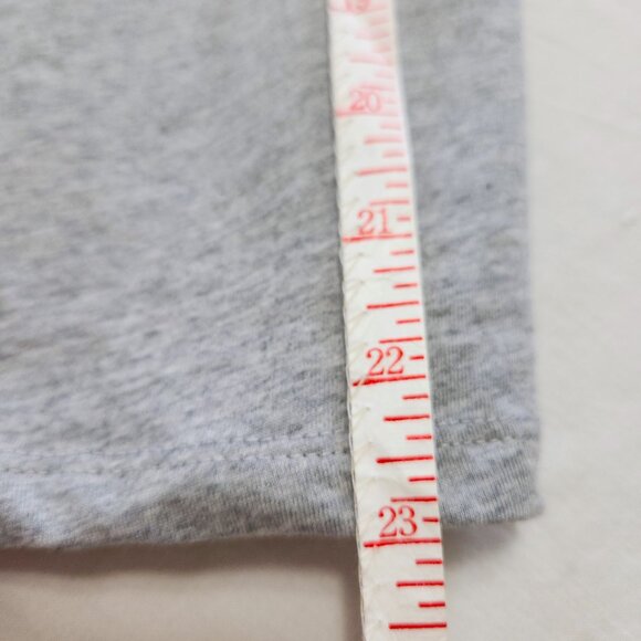 NWT Philosophy Heather Gray Scoop Neck Tee Shirt w/ Ruffled Chest Pocket… - Picture 13 of 13